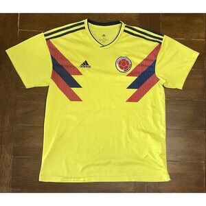 Adidas Columbia 2018 WORLD CUP Soccer Yellow Jersey Mens XL Climalite